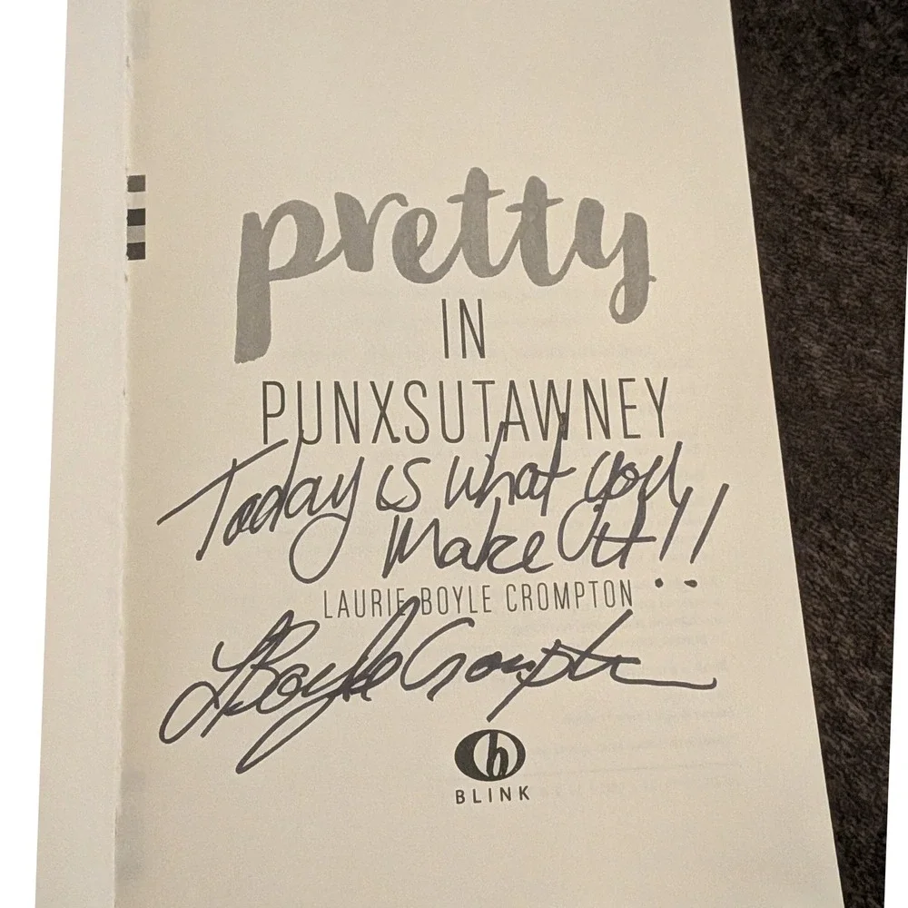 Pretty in Punxsutawney Laurie Boyle Crompton Signed ARC Paperback 2019 YA Novel